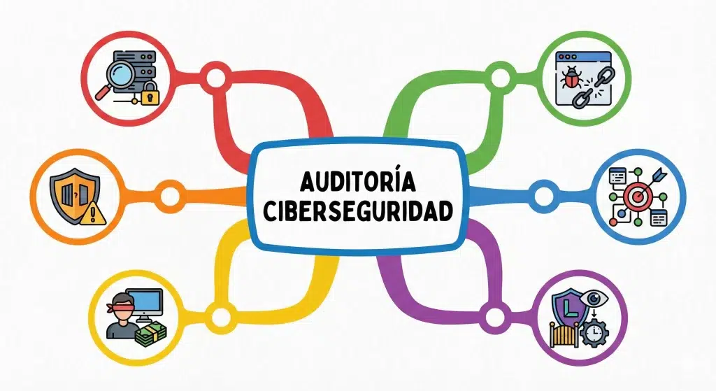Mapa mental Auditoría de Ciberseguridad